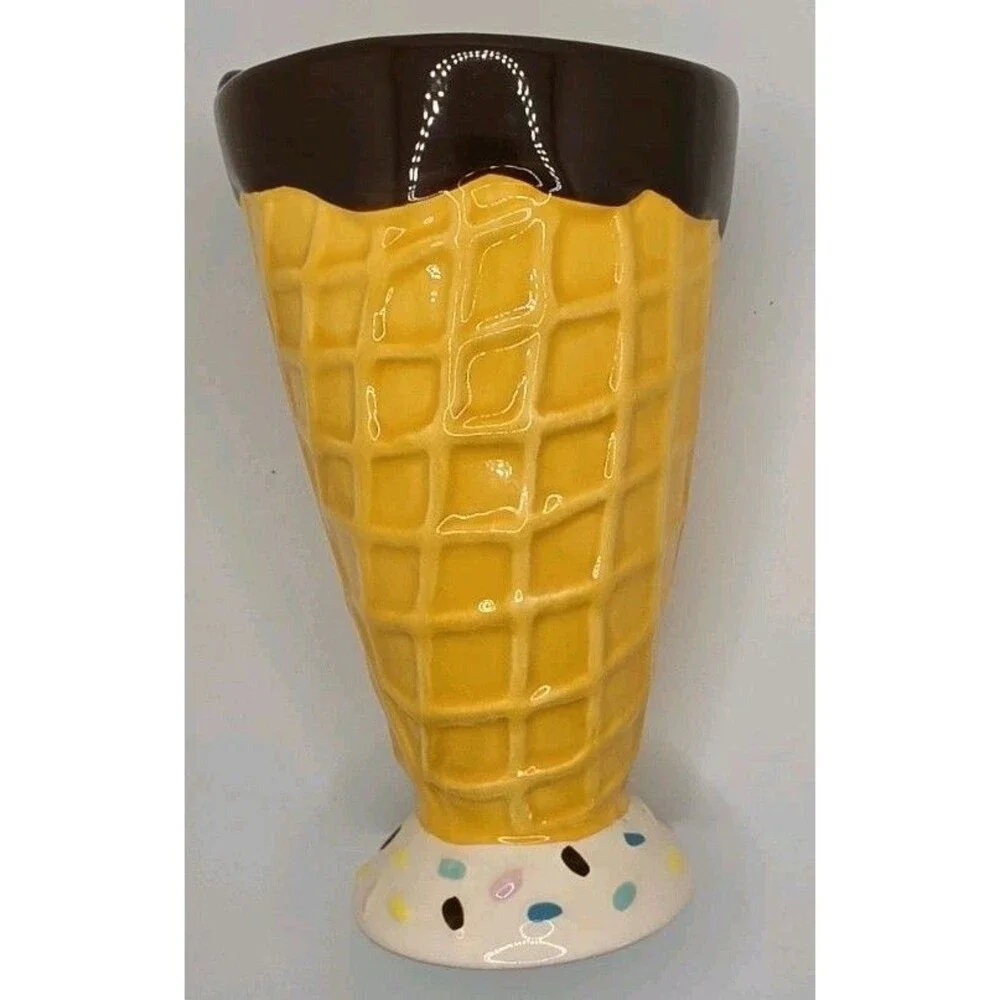 Ice Cream Waffle Cone Cups Pier 1 Set of 2